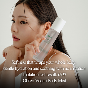 Spray hydratant pour le corps à l'eau de feuilles de Centella Asiatica Obreo - Léger, à absorption rapide, hydratant et apaisant pour le visage et le corps - Product Image 2