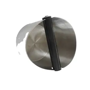 Custom durable knock bucket brushed bin stainless steel removable bar waste bin coffee grind knock box