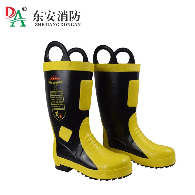 Rubber Material Good Quality Firefighting Protect comfortable anti-chemical boots for fire man
