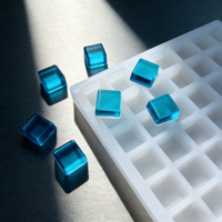 Moule en silicone platine multi-formes de 5,5 ml avec motifs personnalisables pour chocolat, fudge, bonbons durs, bougies et créations en plâtre
