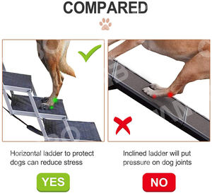 कैंटोपेट एल्यूमीनियम कुत्ते सीढ़ियों फोल्डेबल पालतू जानवर रैंप के लिए सीढ़ियों पर कदम - Product Image 5