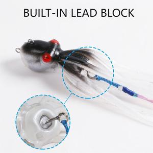 Nuevos productos 150mm UV Inkjet Octopus Squid <span class=keywords><strong>Egi</strong></span> 3D Eyes Señuelo de pesca Pesca luminosa <span class=keywords><strong>EGI</strong></span> Calamar Artificial Señuelo suave Eging - Product Image 3