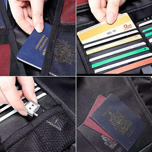 Overseas stock Portable <b>fireproof</b> document storage <b>bag</b> with lock for archiving documents storage passport certificate - Product Image 4