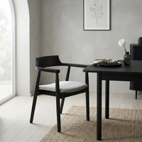 Chaise de salle à manger personnalisable avec siège rond, chaises en rotin naturel durables pour restaurant, bistrot, hôtel