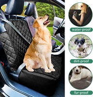 Panier de transport 2-en-1 imperméable pour animaux de compagnie avec fermeture éclair, convertible et matelassé, anti-rayures, pour siège de voiture (chat/chien)