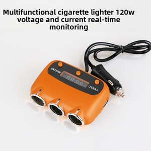 12V AC caricatore per Auto 4.8A uscita 3 <span class=keywords><strong>presa</strong></span> 2 USB <span class=keywords><strong>adattatore</strong></span> Auto elettronica <span class=keywords><strong>accendisigari</strong></span> <span class=keywords><strong>presa</strong></span> <span class=keywords><strong>adattatore</strong></span> monitoraggio tensione - Product Image 6