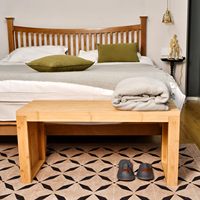 Nouveau banc de salle à manger en bambou banc de rangement intérieur en bois | meubles de cuisine et de salon banc de salle à manger en bois pour intérieur et extérieur
