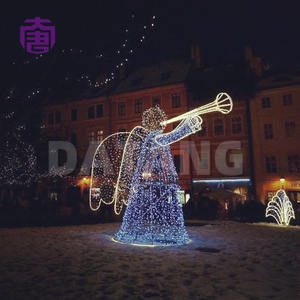 Luz LED 3D con diseño decorativo para exteriores, ideal para Navidad, Halloween, Ramadán, decoración festiva, apta para el hogar, bodas y paisajismo. - Product Image 5