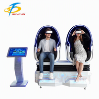 9D Egg Chair Motion VR Theatre Chair Experiencia de realidad virtual usada para interiores y exteriores Metal y material plástico