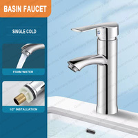 Chine Usine Zinc Corps Bassin Robinet Mitigeur Mitigeur Eau Chaude et Froide Pont Monté Salle De Bains Bassin Robinet
