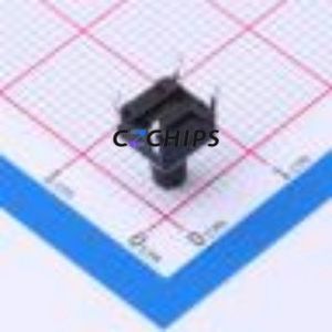 TS6685CJ 250gf 009 Tactile Switch Through hole-4P,6x6mm Switch Single Pole Single Throw Round Button 2.5N Through Hole - Product Image 2