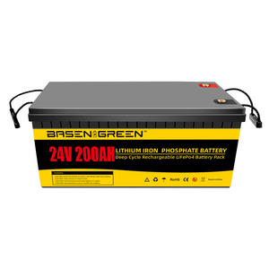 Batería de Litio Recargable de Larga Duración BASEN 24v 100ah 200ah, Baterías de Iones de Litio 25.6v 100AH - Product Image 1