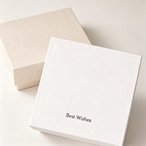 Caja de Regalo de Joyería de Cartón de Lujo de Alta Calidad con Logotipo Personalizado, para Anillos y Collares, con Textura Bronceada - Product Image 6