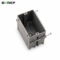 Boîtier de jonction PVC 1 module homologué BAREP ETLus UL94 V0 pour câblage de prises et interrupteurs résidentiels et commerciaux aux États-Unis