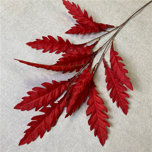 Feuilles d'anémone artificielles en soie de haute qualité, 13 feuilles, pour la décoration intérieure et extérieure du salon - Product Image 4