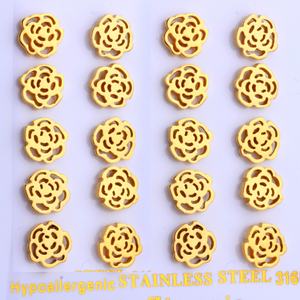 Pendientes de Acero Quirúrgico con Forma de Flor para Niña - Product Image 6