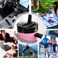 Messi chèvre rose 40oz étanche Protour Flip paille couvercle gobelet Double paroi isolation sous vide tasse avec bec amovible