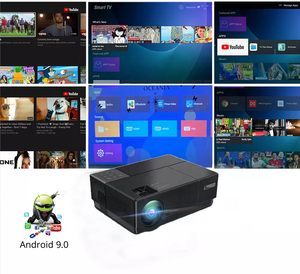 Projecteur portable Android 9 LED LCD 1080P Full HD 4K pour cinéma, jeux vidéo, multimédia et films à domicile 2026 - Product Image 2