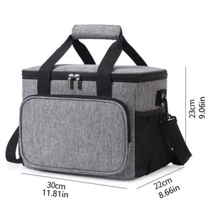Grand sac isotherme à double couche Oxford pour le déjeuner, le pique-nique, le camping, le sac à dos pour canettes de bière - Durable et imperméable - Product Image 1