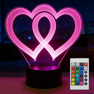 Illusion d'optique 3D Paon Atmosphère romantique LED <span class=keywords><strong>Plexiglas</strong></span> Lampe <span class=keywords><strong>de</strong></span> <span class=keywords><strong>table</strong></span> <span class=keywords><strong>de</strong></span> <span class=keywords><strong>nuit</strong></span> Changement <span class=keywords><strong>de</strong></span> couleur Ambiance Cadeau <span class=keywords><strong>de</strong></span> Noël Veilleuse - Product Image 1