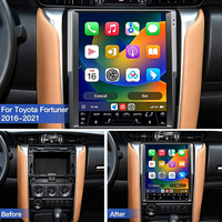 Pour Toyota Fortuner (17-24) Lecteur multimédia Android 13 12,1 pouces, Android Auto & CarPlay, lecteur vidéo de voiture, lecteur multimédia sans fil, autoradio