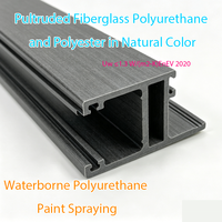 Proveedor de Ventanas de PU, Perfil de Fibra de Vidrio FRP de Larga Duración, Perfil de Extrusión GRP Resistente a Químicos para Estructuras de Talleres