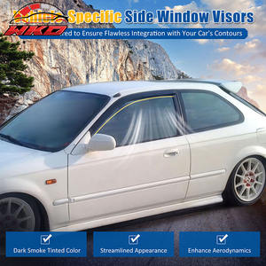 Pare-soleil en acrylique pour Honda Civic 96-00 Hatchback, lot de 2, protection des vitres latérales des portes de voiture - Product Image 2