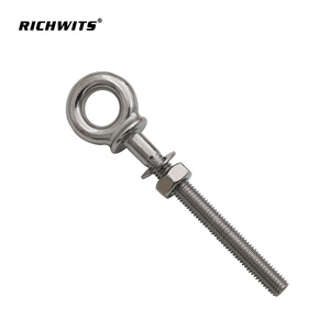 RICHWITS Stainless Steel Eye Bolt Long Thread With Nut For Lifting And Marine Use - Product Image 1