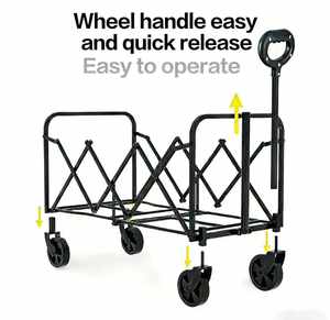 Chariot de camping pliable portable avec roues détachables, personnalisé pour l'extérieur et le jardin - Product Image 5