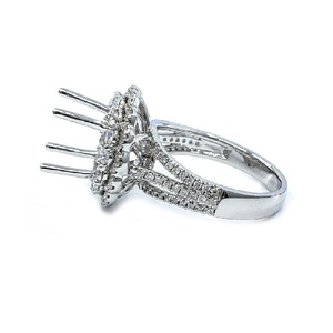 Bague de Fiançailles Classique Semi-Montée en Or Blanc Massif 18 carats de Haute Qualité avec Diamant Véritable de 0,82 ct, Idéale pour Mariage et Fêtes, Meilleures Ventes OEM - Product Image 3
