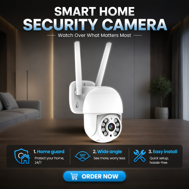 4MP Wireless Security Camera Night Vision Wi-Fi Video Surveillance Camera Tuya Surveillance Camera AI Humanoid Detection