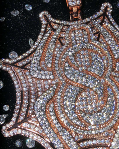 Pendentif de charme en moissanite taille émeraude en argent sterling 925 sur mesure, qualité supérieure, style de créateur, bijoux hip-hop - Product Image 2