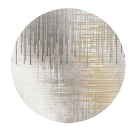 Tapis Nordique Simple Imprimé Silencieux de Luxe Léger pour Chambre, Salon, Bureau - Tapis de Chaise Suspendue Lavable à la Main
