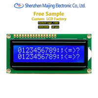 Modul LCD STN LCM 16x2 1602 yang Dapat Disesuaikan, Antarmuka I2C, Lampu Latar LED, Penjualan Langsung Pabrik, Layar COB 300cd/m2