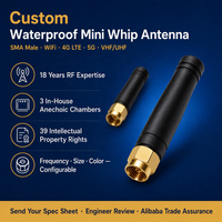 Antenne Wi-Fi d'usine RP-SMA Mâle 5dBi 920MHz 2.4G 21cm Antenne Intérieure Noire 1.13mm UFL U.Fl Pigtail en Stock ROHS Antenne 5G