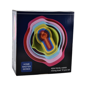 Juego <span class=keywords><strong>de</strong></span> 10 piezas <span class=keywords><strong>de</strong></span> herramientas <span class=keywords><strong>de</strong></span> medición <span class=keywords><strong>de</strong></span> plástico coloridas que incluyen <span class=keywords><strong>taza</strong></span> <span class=keywords><strong>medidora</strong></span> y cucharas ajustables para hornear - Product Image 4