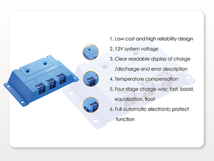 루미악스 12V 5A PWM 태양광 배터리 충전기 (USB 포트 출력 포함) PWM 태양광 컨트롤러 - Product Image 4