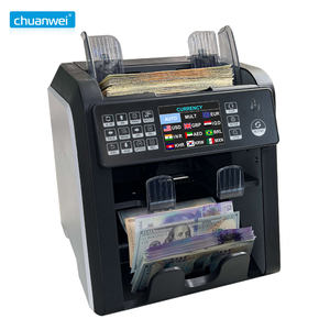 Geldzähl maschine 2 Taschengeld zähler AL-950 CIS Multi Currency Sorter 3,5-Zoll-TFT-Display Mix Value 2 Pocket Counter - Product Image 3