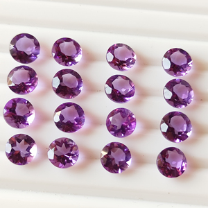 Vente en gros cristal naturel 6mm cabochon améthyste violette pierre précieuse en vrac de haute qualité dans différentes tailles de formes approvisionnement en vrac - Product Image 1
