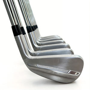 Ensemble de fers de golf forgés de cinquième génération couleur argent 4/5/6/7/8/9/PW avec tige en acier et poignée en caoutchouc - Product Image 1