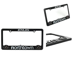 Cadre de plaque d'immatriculation en plastique personnalisé pour les États-Unis, support de plaque d'immatriculation personnalisé, <span class=keywords><strong>logo</strong></span> en relief, cadres de plaque d'immatriculation de voiture américains - Product Image 2