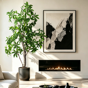 Arbre à Monnaie <span class=keywords><strong>Pachira</strong></span> Aquatica Artificiel Réaliste à Tronc <span class=keywords><strong>Tressé</strong></span>, en Plastique Écologique Résistant aux UV, 190cm/230cm, Décoration Intérieure/Extérieure - Product Image 5