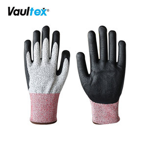 Guantes de trabajo de fibra de vidrio HPPE + de alta calidad Vaulex, guantes anticorte resistentes, guantes de trabajo, construcción de seguridad - Product Image 4