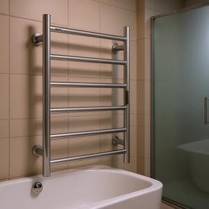 Vevor Toallero Calefactable de Pared con 6 Barras, Acero Inoxidable, Calentador de Toallas para Baño, Barra Fija para Toallas de Baño, Diseño Moderno - Product Image 2