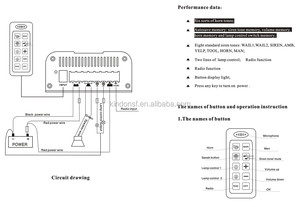 Kindonsafety 100W Sirène d'alarme électronique de véhicule CJB116 Version portable Ambulance Pompiers 8 Ohm ou 11 Ohm - Product Image 5