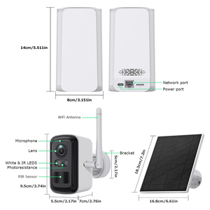 Kit Mini Homebase UBox App Repetidor WiFi de 600M Detecção de Movimento IP66 À Prova D'Água Visão Noturna em Cores 3MP Solar Cloud - Product Image 5