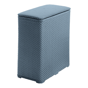 Cesto per Bucato Pieghevole AMBROGIO Bianco, Contenitore Multiuso per Bagno, Armadio, Cucina, in Tessuto, Plastica e Metallo - Product Image 1