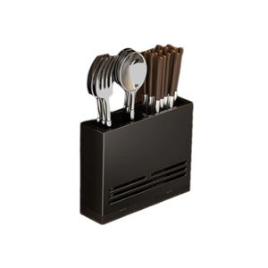 Soporte de pared al por mayor para palillos de acero al carbono, resistente al desgaste, con bandeja de drenaje, a prueba de óxido, para cocina - Product Image 5