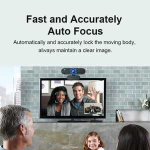 Anywii Caméra Web à rotation de 360 degrés Caméra Web à mise au point automatique 1080p Fhd Usb Confidentialité Webcam Couverture Curseur - Product Image 2