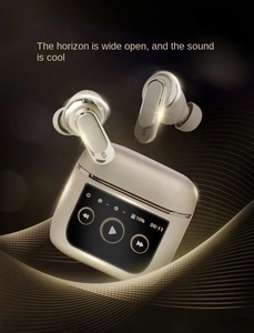 Visible Tour Pro 2 ANC Auriculares inalámbricos Pantalla táctil LCD Auriculares BT impermeables para teléfono Pantalla digital Indicador de batería - Product Image 3
